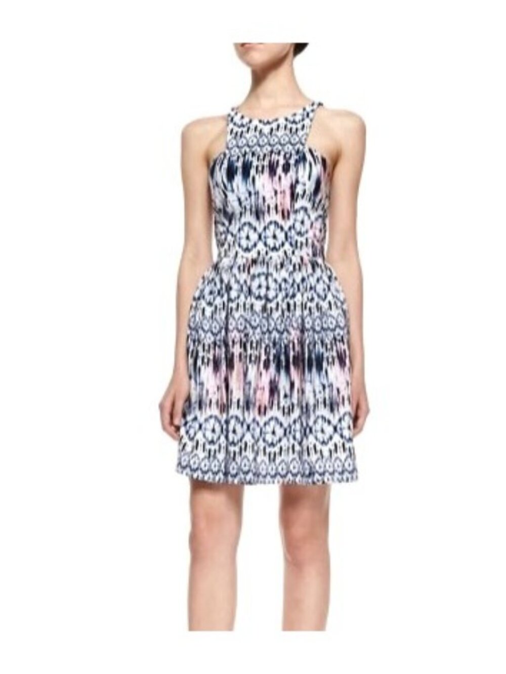 Amanda Uprichard "Elle" silk Dress, Size P, Sleeveless, Sand Dollar